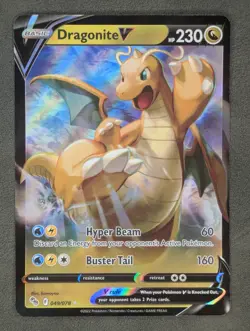 Dragonite V 049/078 Pokemon TCG Ultra Rare Pokemon GO Near Mint - Image 1