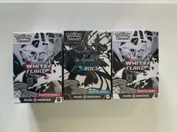 Pokemon (LOT OF 3) 1 Black Bolt and 2 White Flare Booster Bundle Sealed New - Image 1