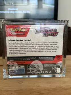 Pokemon Destined Rivals Sealed Booster Box. Mint & Acrylic Case Included! - Image 2