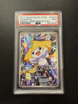 Pokemon Jirachi XY67a XY Alternate Art Full Art Holo Black Star Promo PSA 9 - Image 1