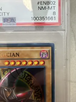 Yugioh 2015 Dark Magician YGLD-ENB02 Battle City PSA 8 - Image 3