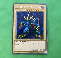 Yu-Gi-Oh! Tri-Horned Dragon LOB-EN000 25th Anniversary Secret Rare Mint - Image 1