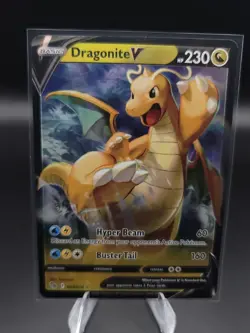 Dragonite V 049/078 Ultra Rare Pokemon GO Card - NM Near Mint - Image 1