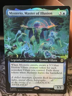 Mysterio, Master of Illusion #253 FOIL EXTENDED NM/M MTG Spiderman Magic Card - Image 1