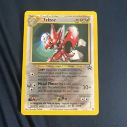 Pokemon TCG Scizor 33 Black Star Promo Card WOTC - Image 1