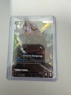 Gundam Card Game Chars Gelgoog GD01-023 FOIL LR+ Alt Art - Image 1