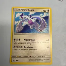 Shining Lugia Holo SM82 - 2017 Shining Legends Black Star Promo Pokemon Card NM - Image 1