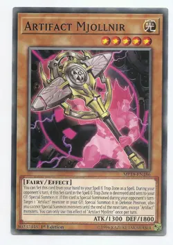 Artifact Mjollnir MP18-EN186 Common Yu-Gi-Oh Card English 1st Edition New - Image 1