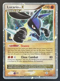 Pokemon TCG Lucario LV.X Promo DP12 Rare Holo Card 2007 MP - Image 1