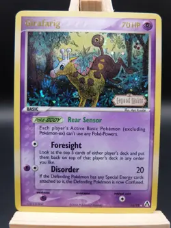 Pokemon Reverse Foil Card - Girafarig 16/92 (Ex Legend Maker) - Image 1
