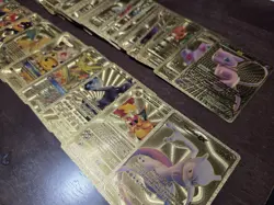 Pokemon Gold Fan Art Collection With Deck And Cards Charizard Mewtwo Pikachu Etc - Image 4