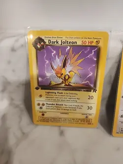 Pokemon Card Set: Dark Jolteon, Eevee, Dark Flareon 1st Edition - Image 2