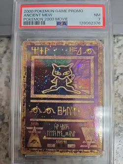 Pokemon TCG Ancient Mew 2000 Move Promo Card PSA 7 - Image 1