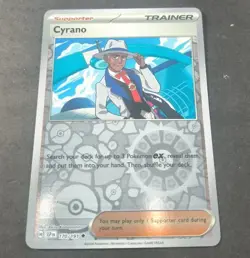 Pokemon Surging Sparks Cyrano Reverse Holo Trainer Card 170/191 NM - Image 1