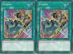 2X MP24-EN055 Tuning Alternate Art- Prismatic Secret Rare Card 1st Edition Yugio - Image 1