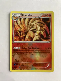 Pokemon Ninetales 21/113 Legendary Treasures reverse holo foil TCG card - Image 1