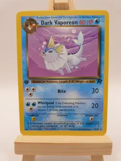 Pokemon 1st Edition Card - Dark Vaporeon 45/82 (Team Rockets Set) - Image 1