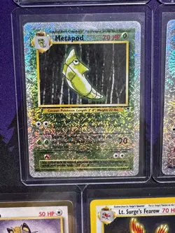 Vintage Pokemon 7 Card Lot | Rare Holo Reverse Promo | Legendary Collection WOTC - Image 4