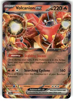 Volcanion ex 031/159 Journey Together Double Rare Holo Pokemon TCG Card NM - Image 1
