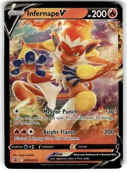Infernape V Promo SWSH: Sword & Shield Promo Cards SWSH252 NM - Image 1