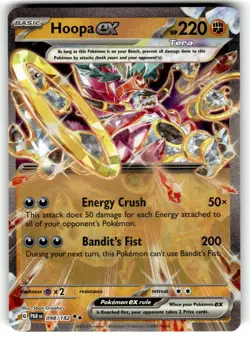 Hoopa ex 098/182 Paradox Rift Double Rare HOLO Pokemon Card NM - Image 1