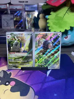 Lot Of TWO (2) English Illustration Rare Pokemon Cards Mabostiff & Lechonk NM - Image 1