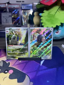 Lot Of TWO (2) English Illustration Rare Pokemon Cards Mabostiff & Lechonk NM - Image 2