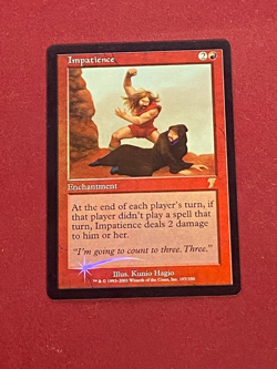 MTG FOIL Impatience 7th Edition Magic the Gathering - Image 1