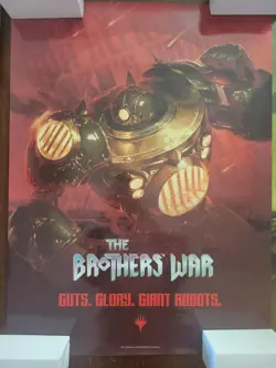 MTG Brothers' War Promo Poster set of 2! Great condition! 18X24! - Image 1