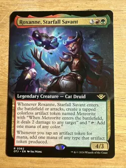 MTG. Roxanne, Starfall Savant. Borderless. Outlaws of Thunder Junction. - Image 1