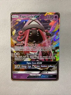 Pokemon Sun & Moon Guardians Rising 60/145 Ultra Rare Holo Tapu Lele GX NM-M - Image 1