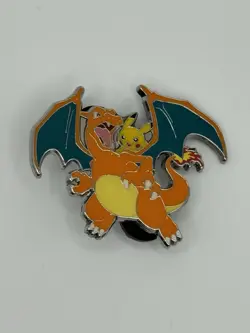 Pokemon Celebrations Enamel Pin 25th Anniversary Charizard Pikachu UPC - Image 1