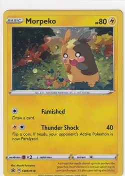 Pokemon TCG - Promo - Morpeko SWSH116 - Cosmos Holo - Z2047 - Image 1