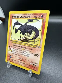 Pokemon TCG Shining Chrizard 107/105 Neo Destiny Unlimited Holo - WOTC 2002 - MP - Image 3