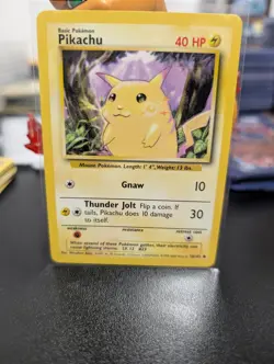 Pokemon Base Set 58/102 Pikachu 1999-2000 UK 4th Print - Image 1