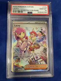 PSA 10 Gem 💎 Mint Pokemon Lacey Special Illustration Rare #172 Stellar Crown - Image 1