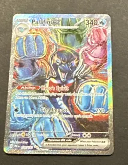 2025 POKEMON PRISMATIC EVOLUTION PALAFIN EX SPECIAL ILLUSTRATION RARE #151/131 - Image 2