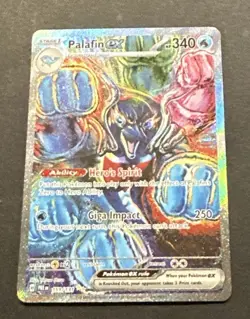 2025 POKEMON PRISMATIC EVOLUTION PALAFIN EX SPECIAL ILLUSTRATION RARE #151/131 - Image 4