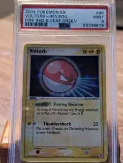 2004 Pokemon EX Fire Red & Leaf Green Voltorb Reverse Holo #85 PSA 9 - Image 1