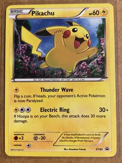 Pokemon Pikachu TCG Black Star Promos XY89 Holo LP - Image 1