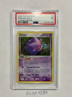 Gengar 5/92 PSA 7 Legend Maker Holo 2006 Pokemon EX - Image 1