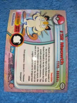 Topps Pokemon TV Animation Series - TV11 and Holo #52 Meowth Lot Of 4 - Image 4