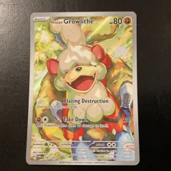 Pokemon TCG Hisuian Growlithe 181/167 Illustration Rare Twilight Masquerade NM - Image 1
