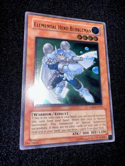 YUGIOH • ELEMENTAL HERO BUBBLEMAN • ULTIMATE RARE • CRV-EN014 • UNLIMITED • NM - Image 5