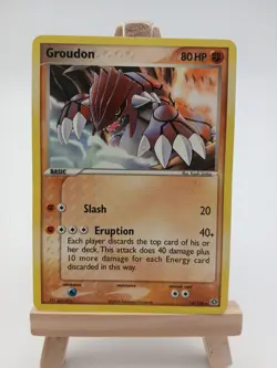 Groudon 14/106 - EX Emerald - Regular Rare LP Pokemon Card, 2005 - Image 1
