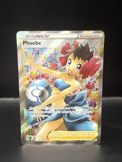 Pokemon TCG Phoebe Battle Styles Trainer Full Art Ultra Holo Card 161/163 - Image 1