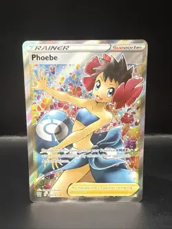 Pokemon TCG Phoebe Battle Styles Trainer Full Art Ultra Holo Card 161/163 - Image 2
