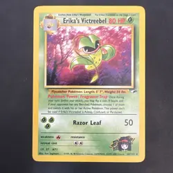 Pokemon TCG Erika's Victreebel Gym Heroes Card 26/132 Non Holo Rare Vintage LP - Image 1