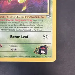 Pokemon TCG Erika's Victreebel Gym Heroes Card 26/132 Non Holo Rare Vintage LP - Image 4