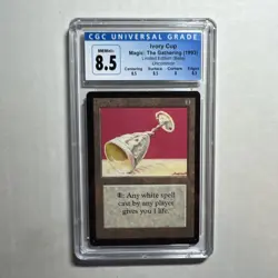 MTG Beta U A Ivory Cup CGC 8.5 NM/Mint+ (with sub grades) 1993 - Image 1